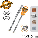 Ingco ������� ��������� Sds Plus S4L 14x310mm - (DBH1211404C)