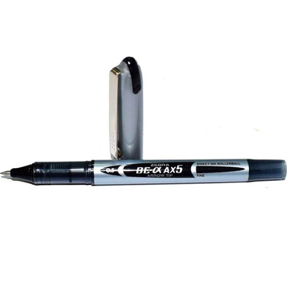 Zebra AX5 Zebroller Silver Rollerpen 0,5mm Black - (ZB-15981Z)