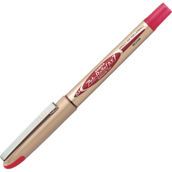 Zebra AX7 Zebroller Gold Rollerpen 0,7mm Red - (ZB-15993Z)