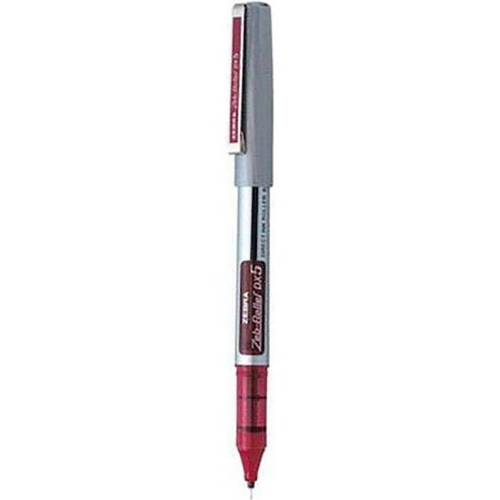 Zebra DX5 Zebroller Silver Rollerpen 0,5mm Red - (ZB-16073Z)