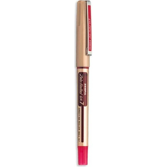 Zebra DX7 Zebroller Gold Rollerpen 0,7mm Red - (ZB-16083Z)