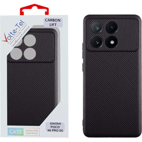 Volte-Tel ���� Xiaomi Poco X6 Pro 5G 6.67'' Carbon Lift Full Camera Protection BLACK