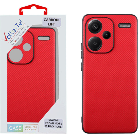 Volte-Tel ���� Xiaomi Redmi Note 13 Pro Plus 5G 6.67'' Carbon Lift Full Camera Protection RED