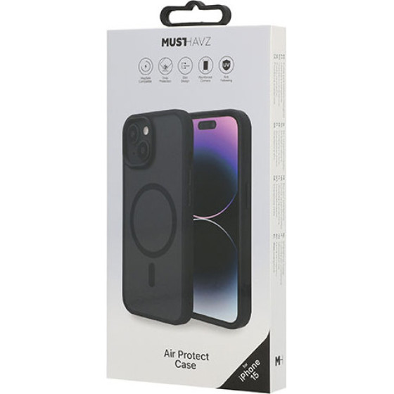 Musthavz ���� Air Protect �� Magsafe ��� Apple Iphone 15 ����� - (MHCOVAPIP23ABLK)