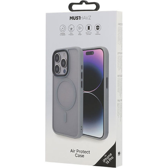Musthavz ���� Air Protect �� Magsafe ��� Apple Iphone 15 Pro ���� - (MHCOVAPIP23BTN)