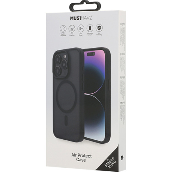 Musthavz ���� Air Protect �� Magsafe ��� Apple Iphone 15 Pro ����� - (MHCOVAPIP23BBLK)