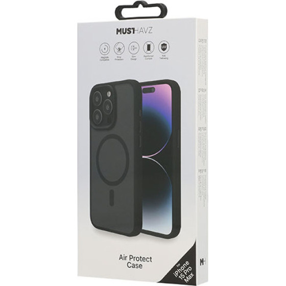 Musthavz ���� Air Protect �� Magsafe ��� Apple Iphone 15 Pro Max ����� - (MHCOVAPIP23DBLK)