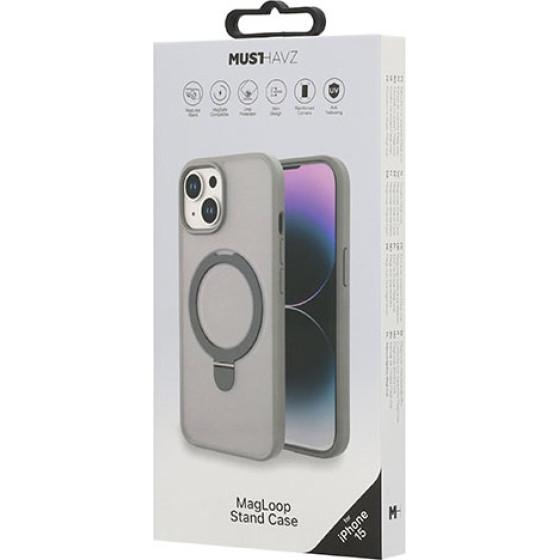 Musthavz ���� Magloop �� Magsafe ��� Stand ��� Apple Iphone 15 ���� - (MHCOVMLIP23AGRY)