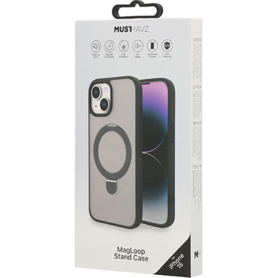 Musthavz ���� Magloop �� Magsafe ��� Stand ��� Apple Iphone 15 ����� - (MHCOVMLIP23ABLK)