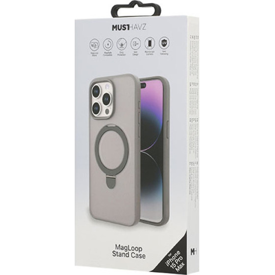Musthavz ���� Magloop �� Magsafe ��� Stand ��� Apple Iphone 15 Pro Max ���� - (MHCOVMLIP23DGRY)