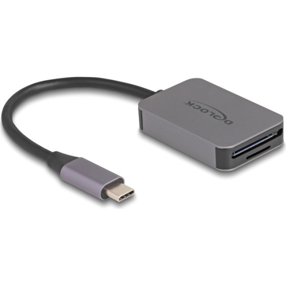 DeLock Card Reader ��� Sd & Micro SD, USB-C, 5 Gbps, ���� - (91009)