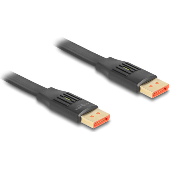 DeLock ������� Displayport flat, 8K/60Hz 32.4 Gbps HDR, 2m, ����� - (81006)