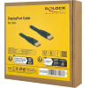 DeLock ������� Displayport flat, 8K/60Hz 32.4 Gbps HDR, 2m, ����� - (81006)
