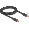 DeLock ������� Hdmi flat, 8K/60Hz, 48 Gbps, eARC, HDR, 2m, ����� - (81002)