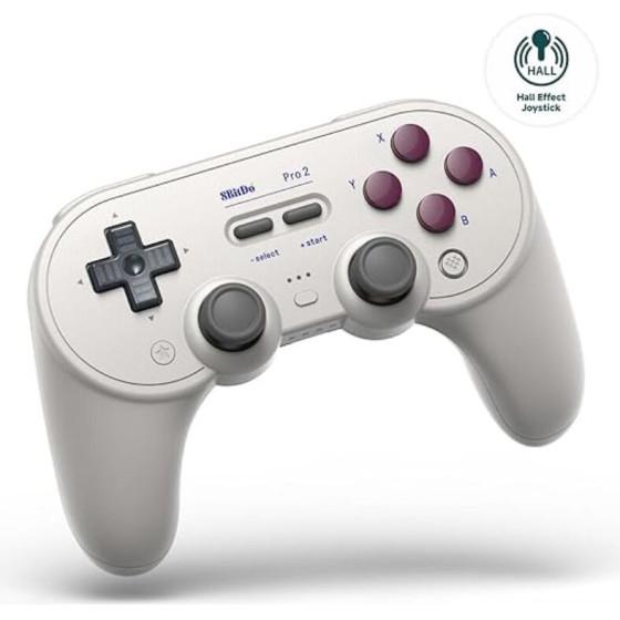 8BItdo Pro 2 Gamepad Hall Effect Version - Bluetooth And Type C - Nintendo Switch/PC/MAC/Android/Raspberry G Classic - (04381)