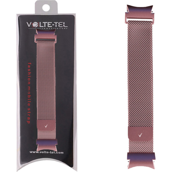 Volte-Tel ������� �������� ��������� Samsung Watch 6/6 CLASSIC/5/5 PRO/4/4 Classic 46 mm/3 41mm Milan PINK