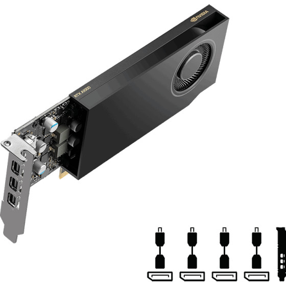 PNY Technologies Vga Nv PNY Rtx A1000 8GB Lowprofile - (VCNRTXA1000-SB)