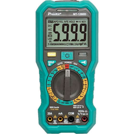 PROSKIT ������� ��������� 1000V DC, NVC, True Rms - (MT-1280D)