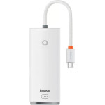 Baseus Lite Series Hub 4in1 USB-C To 4x Usb 3.0 + USB-C 25cm White - (WKQX030302)