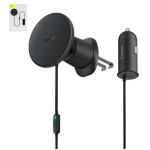 Baseus Magnetic Car Phone Holder CW01 To Ventilation Grid With Car Charger USB-C, 15W + 25W (black) - (C40141000111-00)