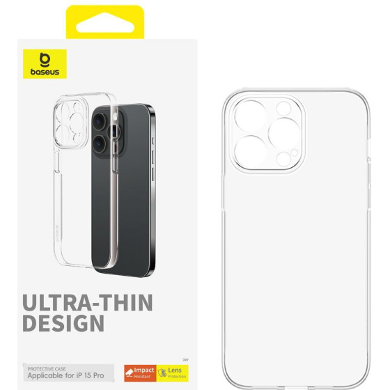 Baseus Phone Case For Iphone 15 Pro OS-Lucent Series Clear - (P60157204203-01)