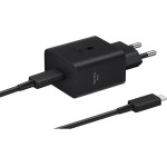 Samsung New Fast Gan Travel Charger 45W + Cable Type C To Type C Black - (EP-T4511XBEGEU)