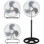 LGP 3-IN-1 Round Base Fan 18' 45CM 45W Black - (LAM113553)