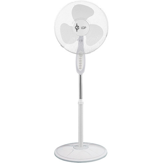 LGP Round Base Stand Fan 16' 40CM 45W White - (LAM113560)