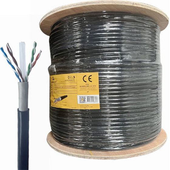 Cablexpert CAT6 Utp Lan Outdoor Cable Solid 305M Black - (UPC-6004-SO-OUT)