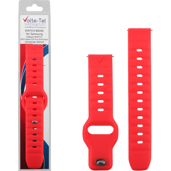 Volte-Tel ������� �������� ��������� Rugged Sport Samsung Watch 6/6 Classic 20mm Red VT116