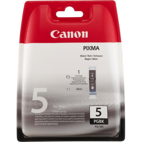 Canon ������ Inkjet PGI-5BK Black Blister Pack - (0628B029)