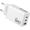MAXBALL Charger T826 Gan Ii 3-Ports Usb 65W White - (OKT826-PD65W-CCA)