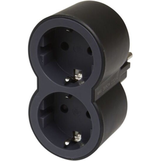 Legrand Surgearrest 2 Outlets Black/Grey - (694517)