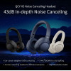 QCY H3 High-Res Headset Blue - w. Mic, Active Noise Canceling With 4 Mode Anc 60h Multipoint - (6957141408414)