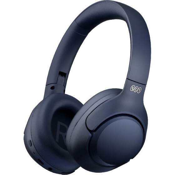 QCY H3 High-Res Headset Blue - w. Mic, Active Noise Canceling With 4 Mode Anc 60h Multipoint - (6957141408414)
