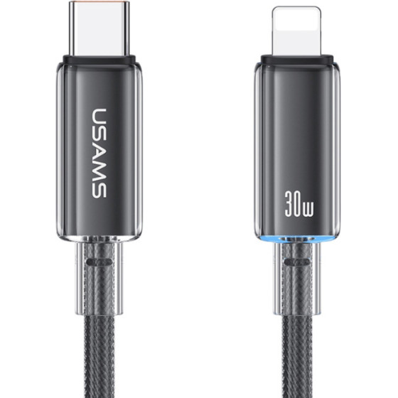 Usams ������� Lightning �� USB-C US-SJ659, 30W, 480Mbps, 1.2m, ����� - (SJ659USB01)