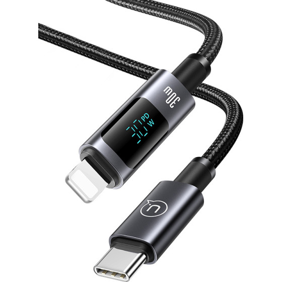Usams ������� Lightning �� USB-C US-SJ672, 30W, 480Mbps, 1.2m, ����� - (SJ672USB01)