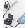 Usams ������� USB-C �� 3x ���������� & ���� US-SJ650, 60W, 1m, ����� - (SJ650USB01)