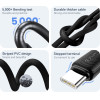 Usams ������� USB-C �� Usb US-SJ688, 15W, 480Mbps, 1m, ����� - (SJ688USB02)