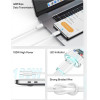 Usams ������� USB-C �� USB-C US-SJ660, 100W, 480Mbps, 1.2m, ����� - (SJ660USB02)