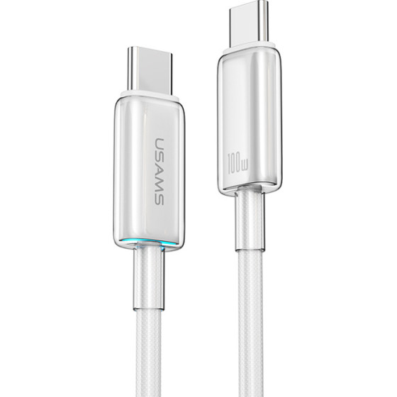 Usams ������� USB-C �� USB-C US-SJ660, 100W, 480Mbps, 1.2m, ����� - (SJ660USB02)