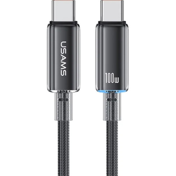 Usams ������� USB-C �� USB-C US-SJ660, 100W, 480Mbps, 1.2m, ����� - (SJ660USB01)