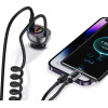 Usams ��������� ����������� US-CC192 �� �������, USB/USB-C, 60W, ������ - (CC192CC01)