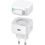 Usams ��������� ������ US-CC202 �� ������� USB-C, USB-C, 35W GaN, ������ - (CC202TC02)