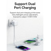 Usams ��������� ������ US-CC202 �� ������� USB-C, USB-C, 35W GaN, ������ - (CC202TC02)