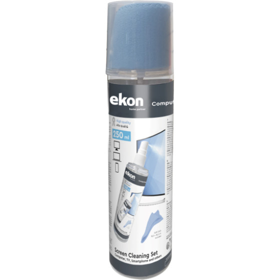 SBS Ekon By Cleaning Screen Spray And Microfiber Cloth 250ml - (ECCLEAN250ML)