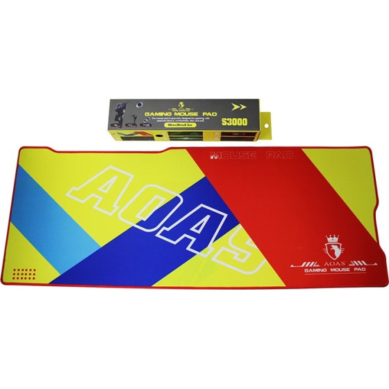Gaming Mousepad - S3000 - 651541 - Yellow/Red/Blue OEM
