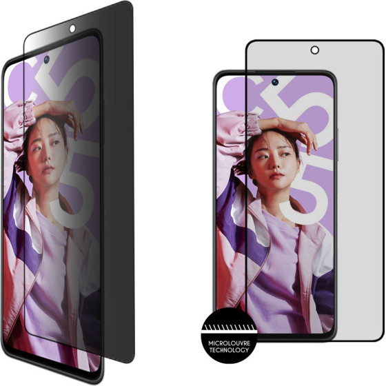 Idol 1991 Tempered Glass Realme C55 6.72'' 9H 0.25mm Privacy Antispy Semi Curved Full Glue BLACK