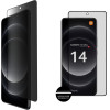 Idol 1991 Tempered Glass Xiaomi 14 Ultra 6.73'' 9H 0.25mm Privacy Antispy Semi Curved Full Glue BLACK