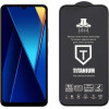 Idol 1991 Tempered Glass Xiaomi Poco C65 4G 6.74'' 9H 0.25mm Titanium Semi Curved Full Glue BLACK
